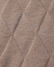 Heritage Diamond Knit Zip Cardigan