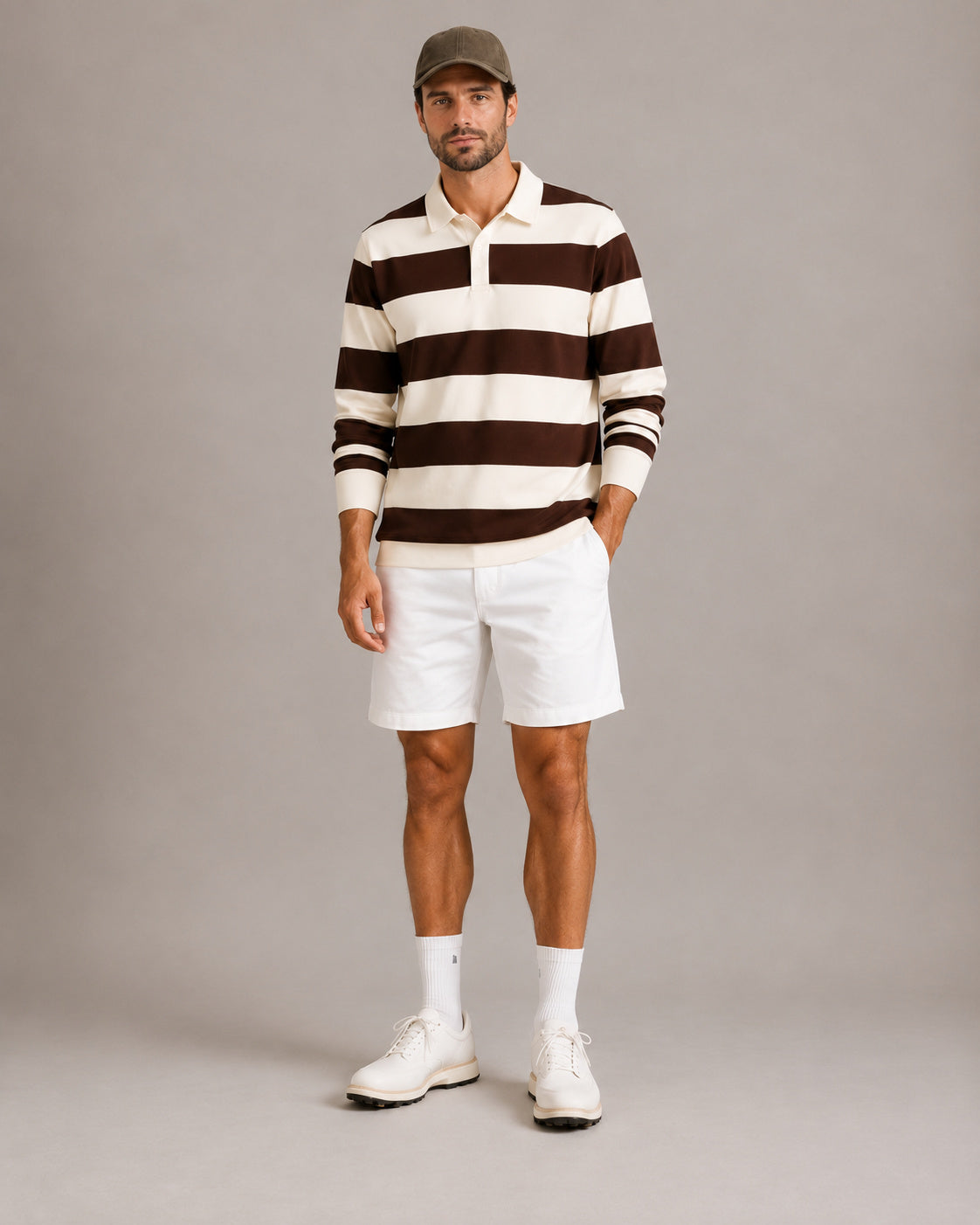 Vintage Stripe Rugby Polo