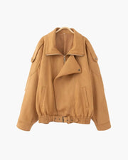 Vintage Suede Drape Jacket
