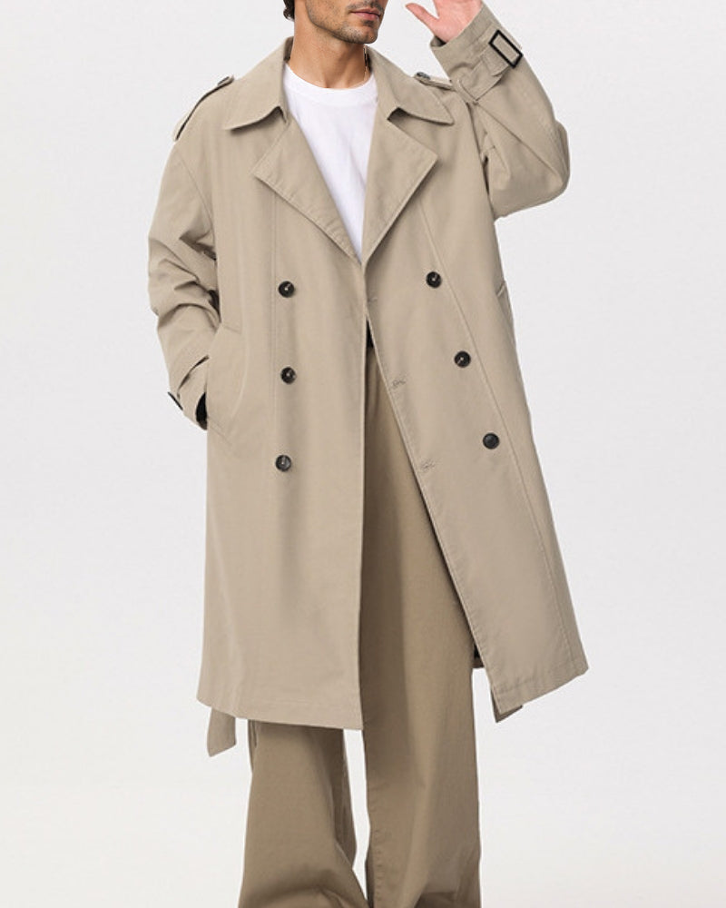 Classic Double-Breasted Trench Coat