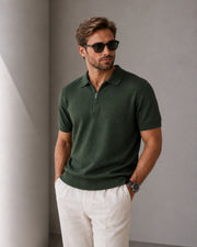 Marbella Zip Up Polo