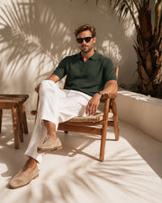 Marbella Zip Up Polo