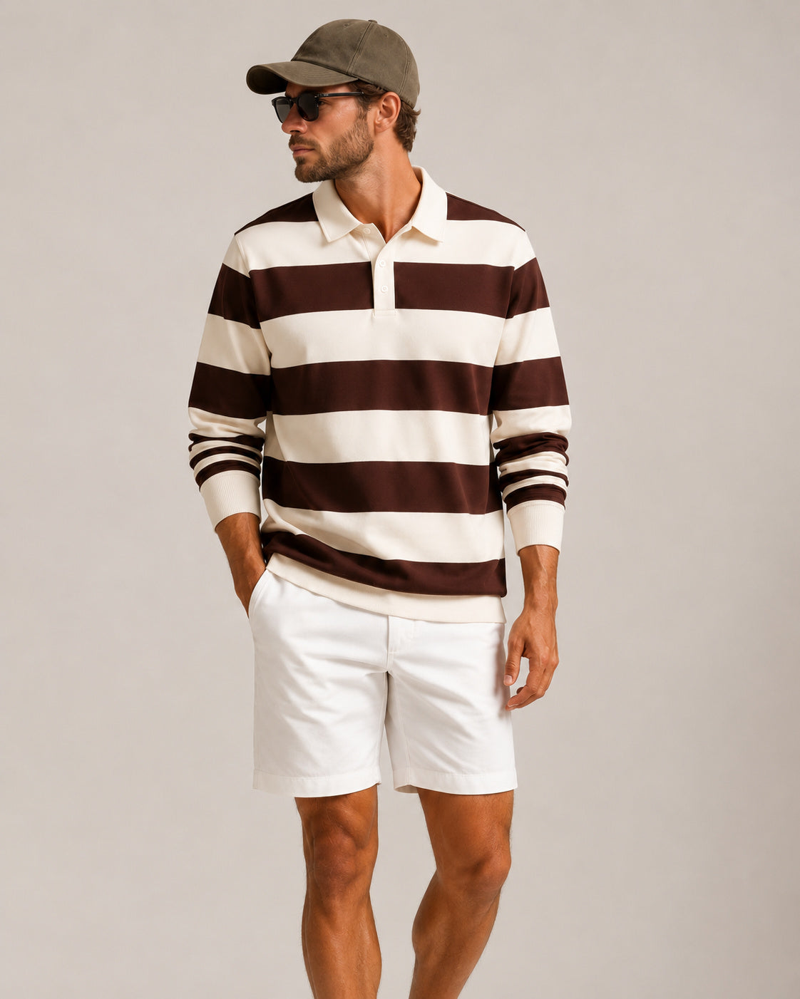 Vintage Stripe Rugby Polo