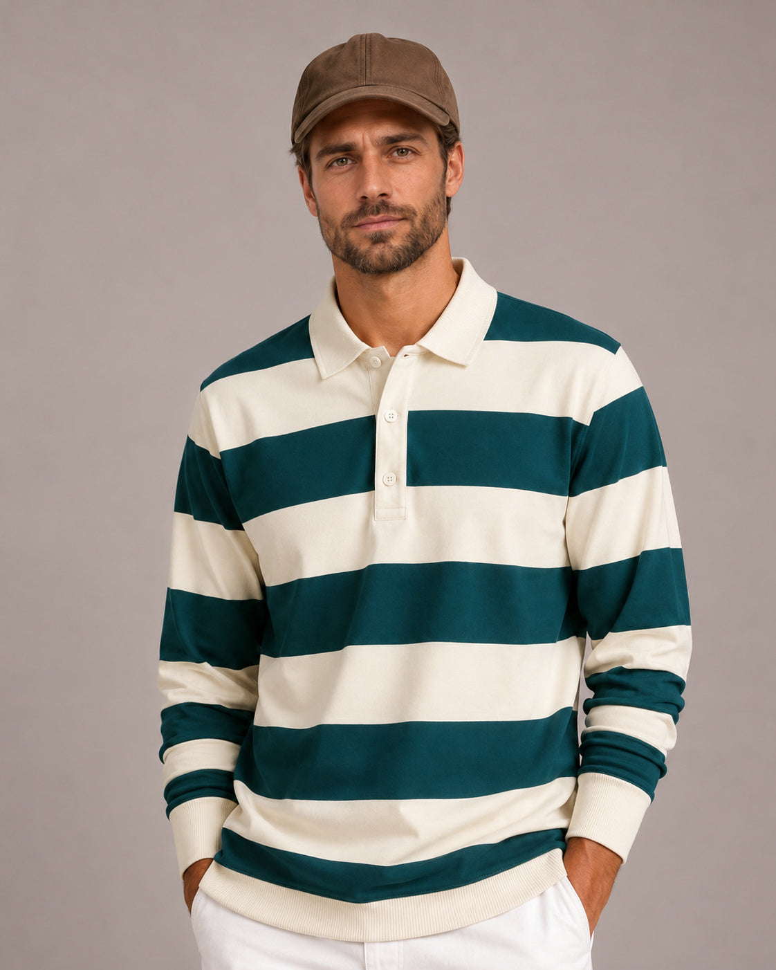 Vintage Stripe Rugby Polo