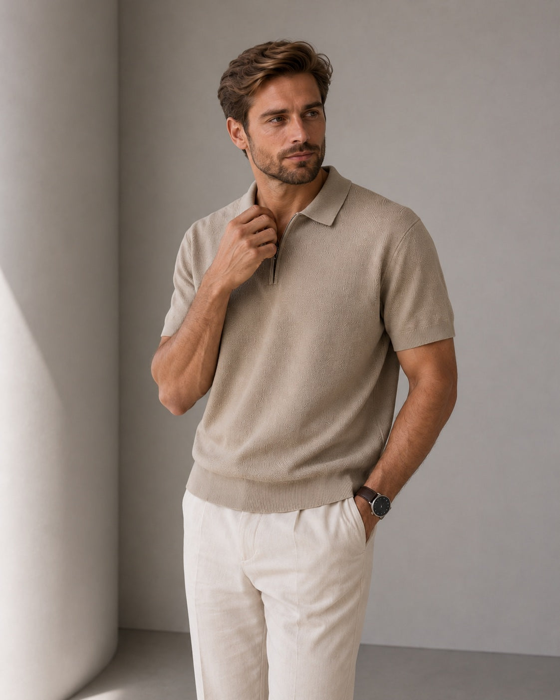 Marbella Zip Up Polo