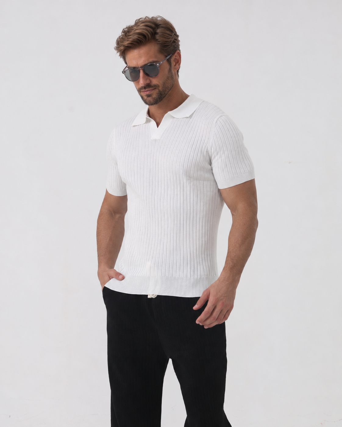 Florence - Ribbed Cotton Polo