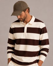 Vintage Stripe Rugby Polo