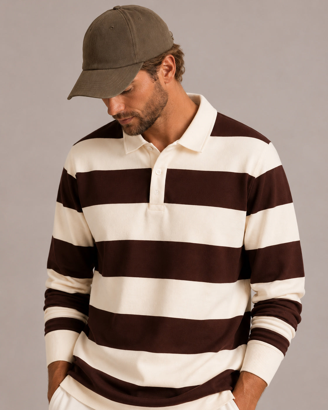 Vintage Stripe Rugby Polo