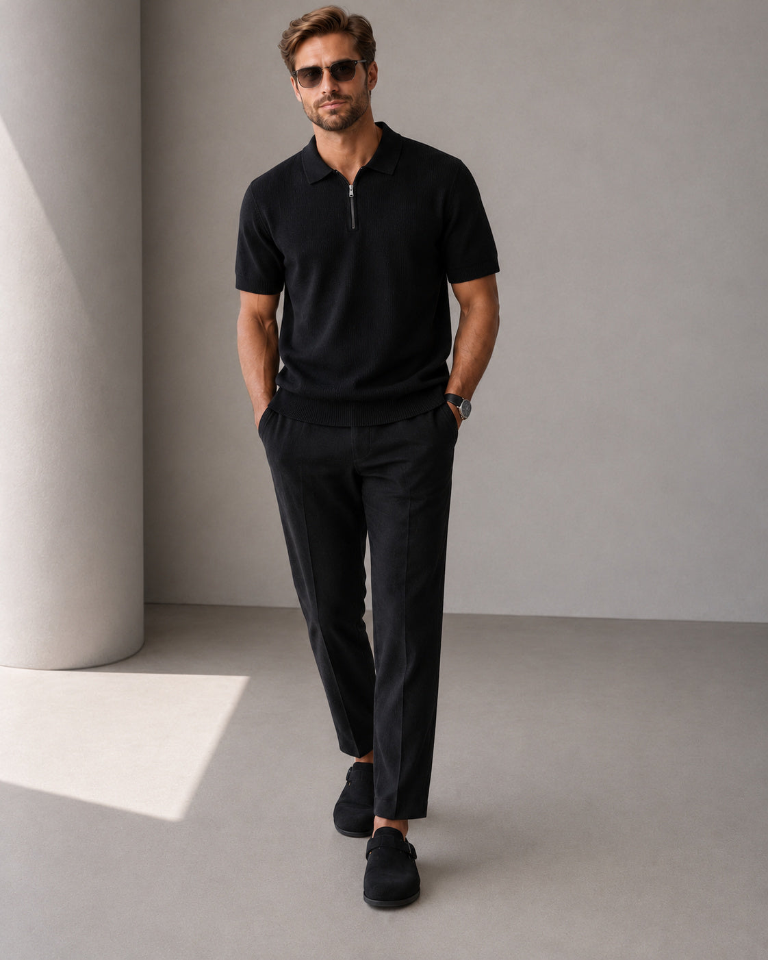 Marbella Zip Up Polo